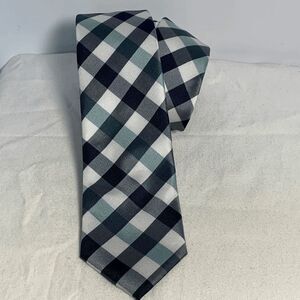 Bedford & Broome Navy Teal White Tie
